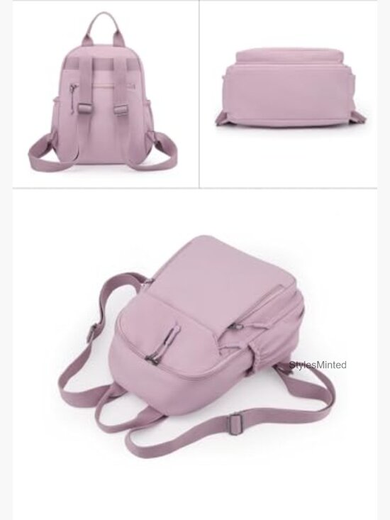 Mini Lightweight Nylon Backpack for Women Travel Daypack